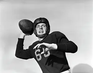 Quarterback: 1950s Football Player Quarterback