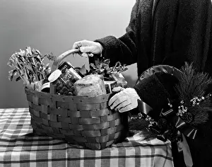 Preserves: 1950s Gift Basket Filled With
