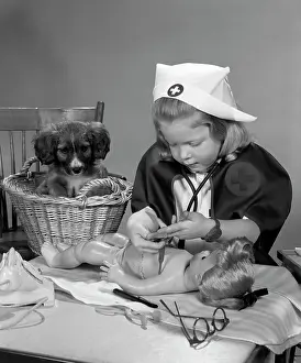 Misfortunes: 1950s Girl Dressed In A Nurse'S