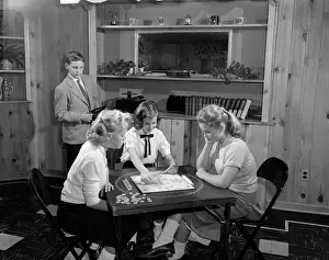 Loafer: 1950s Girls Playing Scrabble