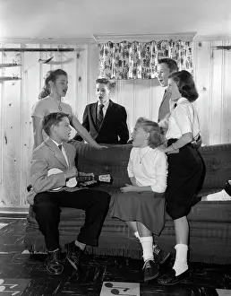 Ukelele: 1950s Group Six Teenagers Three
