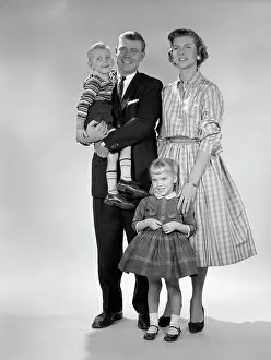 Foursome: 1950s Full Length Portrait Of