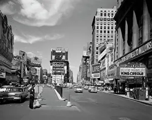 Creole: 1950s - Looking North Up Broadway From Times Square