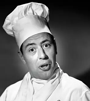 1950s Man Chef Head Shot Humorous