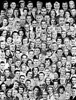 Montages: 1950s Montage Of Smiling Faces