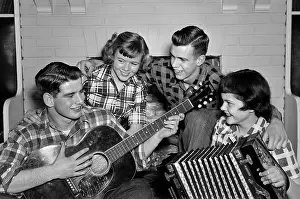 1950s Music Quartet Band Two Couples