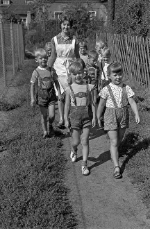 Lederhosen: 1950s nursery school