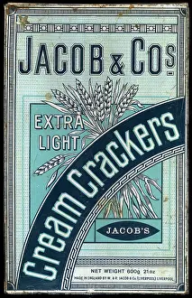 1950s, packaging, Jacob's Cream Crackers