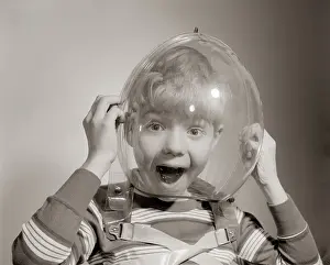 Aspire: 1950s Portrait Of Boy Wearing