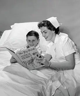 Sufferer: 1950s Retro Nurse Bot Patient