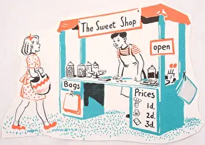 Scrapbook: 1950s, scrapbook image, colour illustration