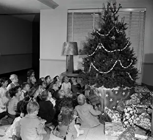 Sightless: 1950s Seated Group Of 20 Children