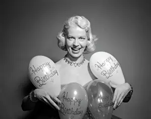 Inflate: 1950'S Womam Portrait Holding