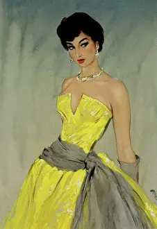 Ballgown: 1950s woman by David Wright
