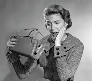 Pocketbook: 1950s Woman With Exaggerated Expression