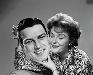 1950s Woman Holding Man'S Picture