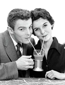Milkshake: 1950s Young Couple