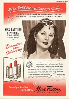 Delilah: 1951 advert Max Factor lipstick