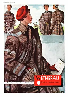 Wetherall: 1951 advert Wetherall sports clothes