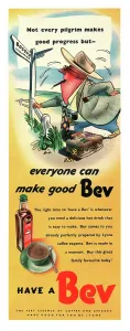 Chicory: 1951 UK advert Bev coffee