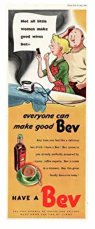 Chicory: 1951 UK advert Bev coffee