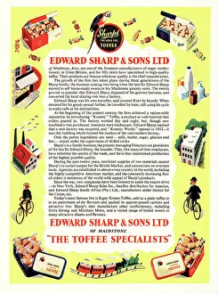 Toffee: 1951 UK advert Edward Sharp toffees
