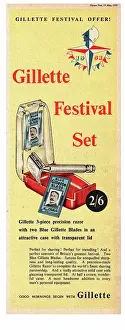Shaver: 1951 UK advert Gillette shaving set