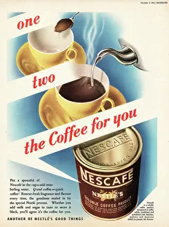 Nescafe: 1951 UK advert Nescafe coffee