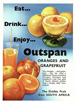 Oranges: 1951 UK advert Outspan oranges