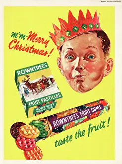 Gums: 1951 UK advert Rowntree's fruit gums