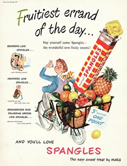 Spangles: 1951 UK advert Spangles sweets