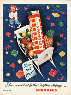 Spangles: 1951 UK advert Spangles sweets