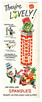 Boiled: 1951 UK advert Spangles sweets