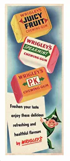 Wrigleys: 1951 UK advert Wrigleys chewing gum