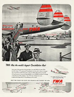 1951 UK Magazine TWA Advert