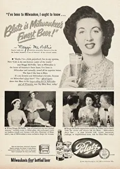 Blatz: 1951 U.S. Magazine Blatz beer Advert