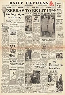 Belisha: 1952 Daily Express Zebra crossings to be lit