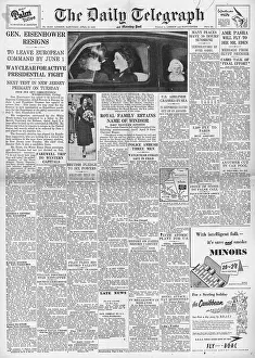 Resigns: 1952 Daily Telegraph General Eisenhower resigns