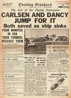 Carlsen: 1952 Evening Standard Sinking of Flying Enterprise