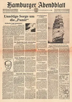 Eggers: 1952 Hamburger Abendblatt Sinking of sailing ship Pamir