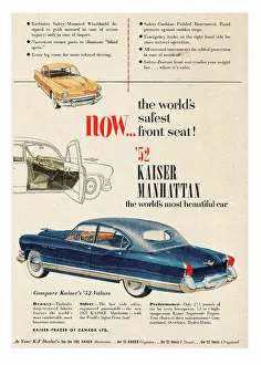 Manhatten: 1952 Kaiser Car Advert