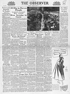 Middleham: 1952 The Observer Lynmouth flood disaster