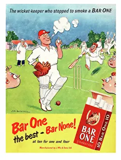 Vaping: 1952 UK advert Bar One cigarettes