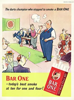 Vaping: 1952 UK advert Bar One cigarettes