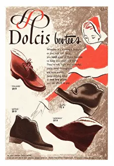 Bootees: 1952 UK advert Dolcis bootees