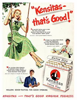 Kensitas: 1952 UK ad Kensitas cigarettes