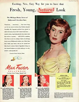 Factor: 1952 UK advert Max Factor lipstick