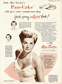 Ahoy: 1952 UK ad Max Factor Pan-cake make up