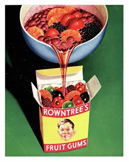 Gums: 1952 UK advert Rowntree's fruit gums