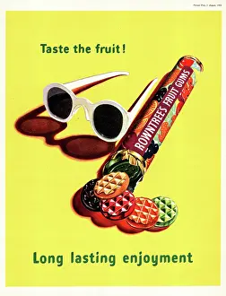 Confectionary: 1952 UK advert Rowntree's fruit gums